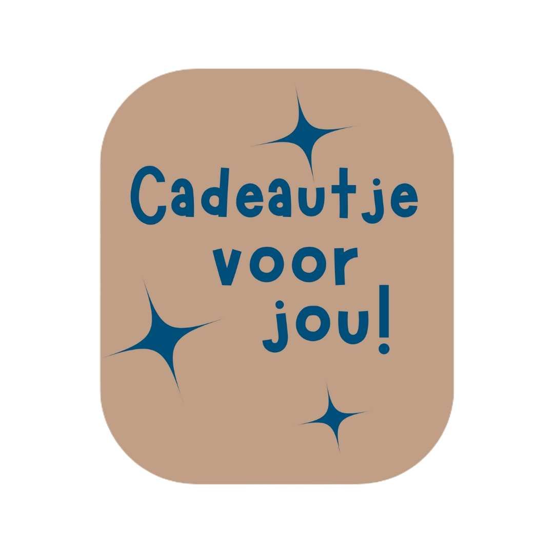 Etiketten – Cadeautje voor jou - Kraft – 250 Stuks