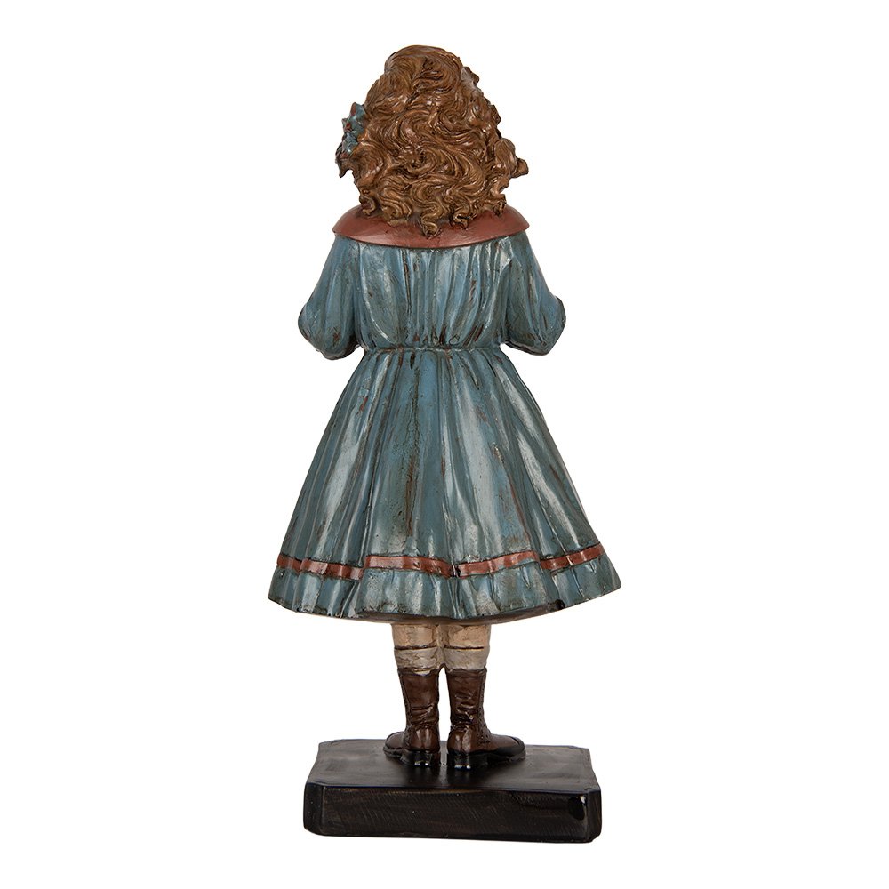 Decoratie Beeld Vrouw 15x14x31 cm Beige Kunststof