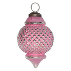 Kerstbal Ø 8 cm Roze Glas Kerstdecoratie