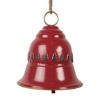 Decoratie Bel Ø 23x25 cm Rood Metaal