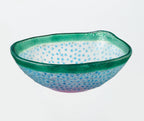 Artisano Bowl Soup 16x6 Green & Pink