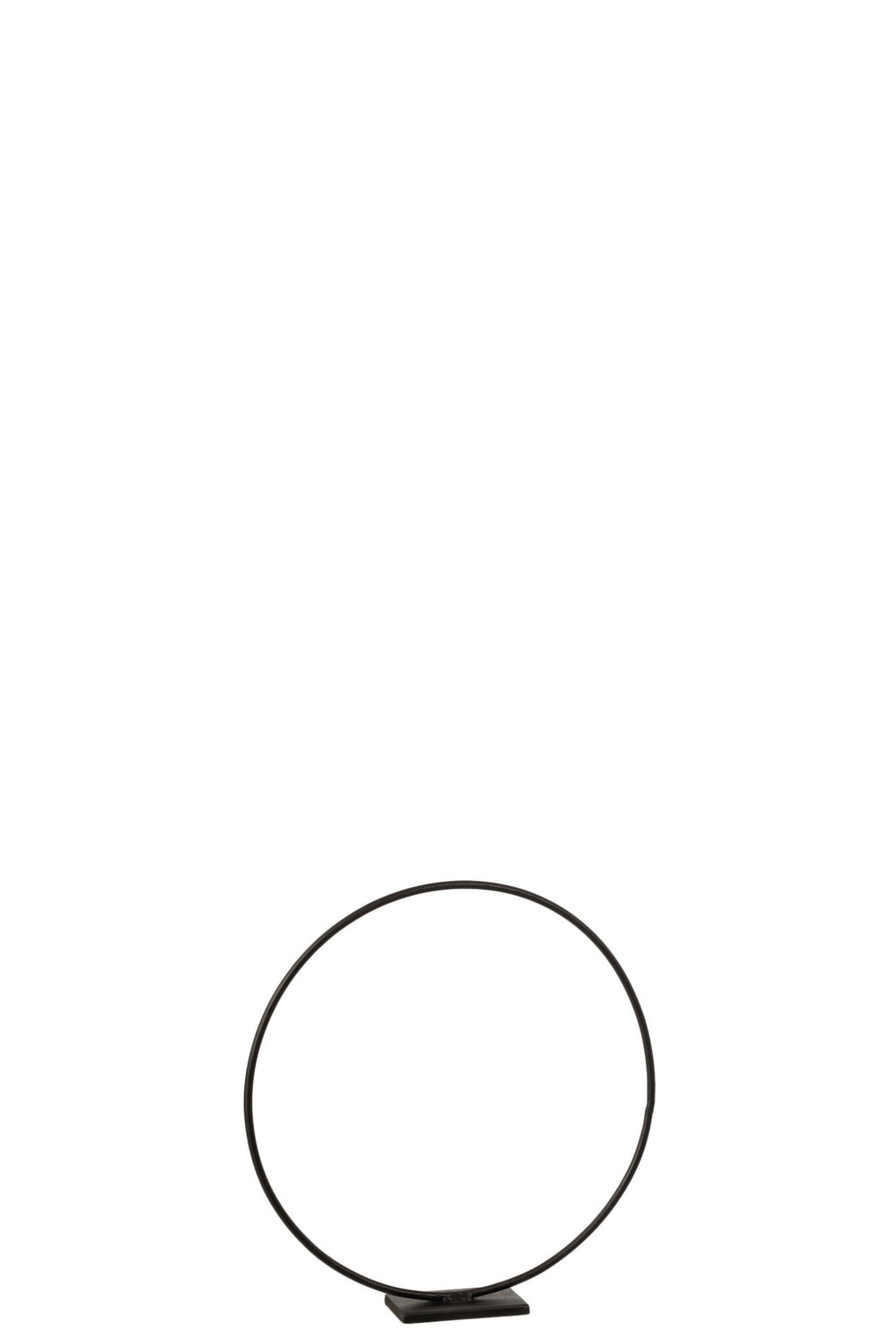 J-Line ring Op Voet ring decoratie - metaal - zwart - S