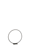 J-Line ring Op Voet ring decoratie - metaal - zwart - S