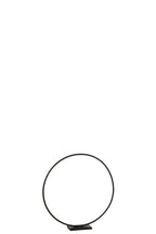 J-Line ring Op Voet ring decoratie - metaal - zwart - S