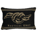 Gobelin kussen antraciet nautical knot 30x45cm*