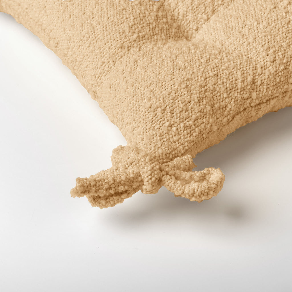 Dutch Decor Onno - Stoelkussen 40x40 cm - Bouclé - Semolina - Beige