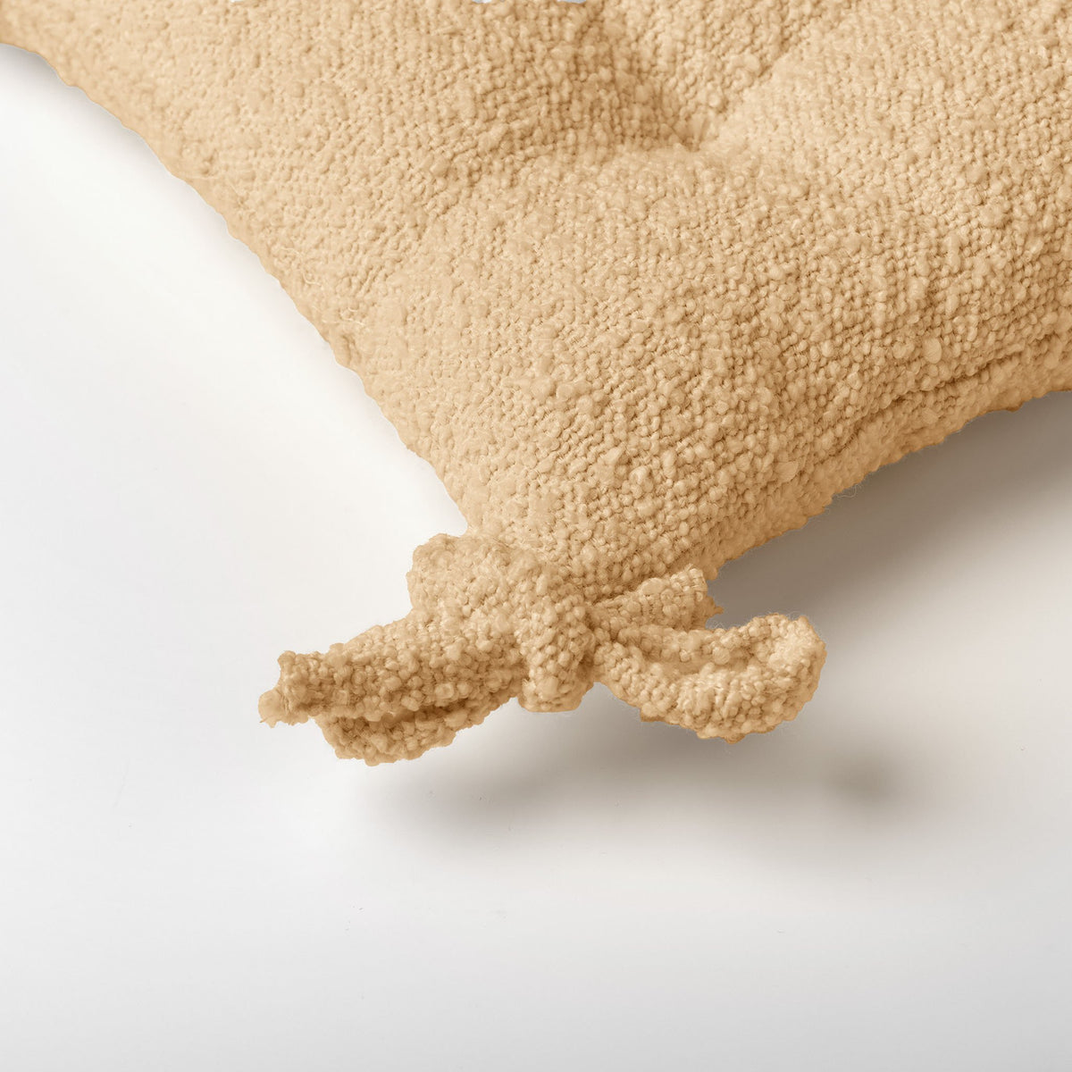 Dutch Decor Onno - Stoelkussen 40x40 cm - Bouclé - Semolina - Beige