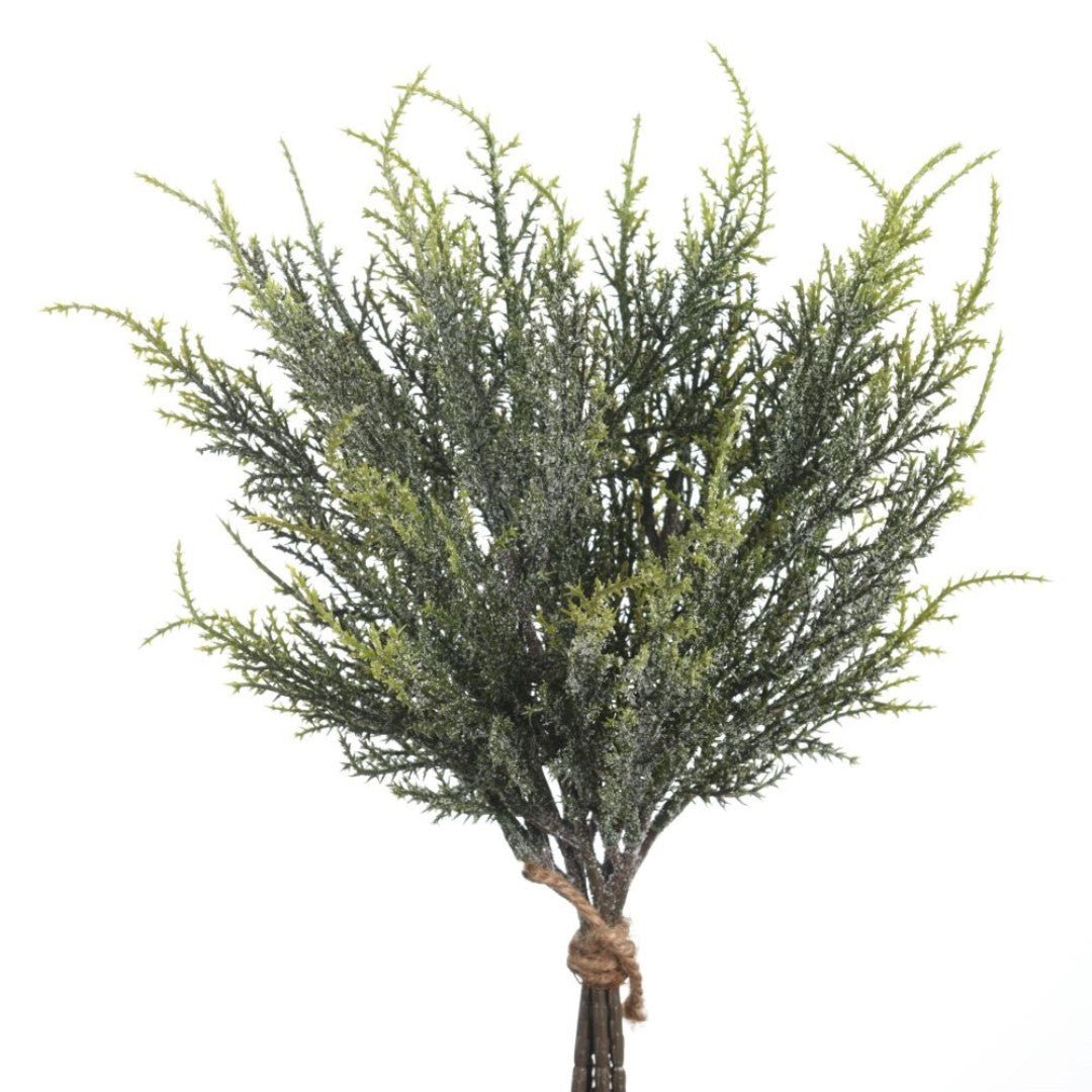 Cypres Bouquet Artificial L38cm Frost
