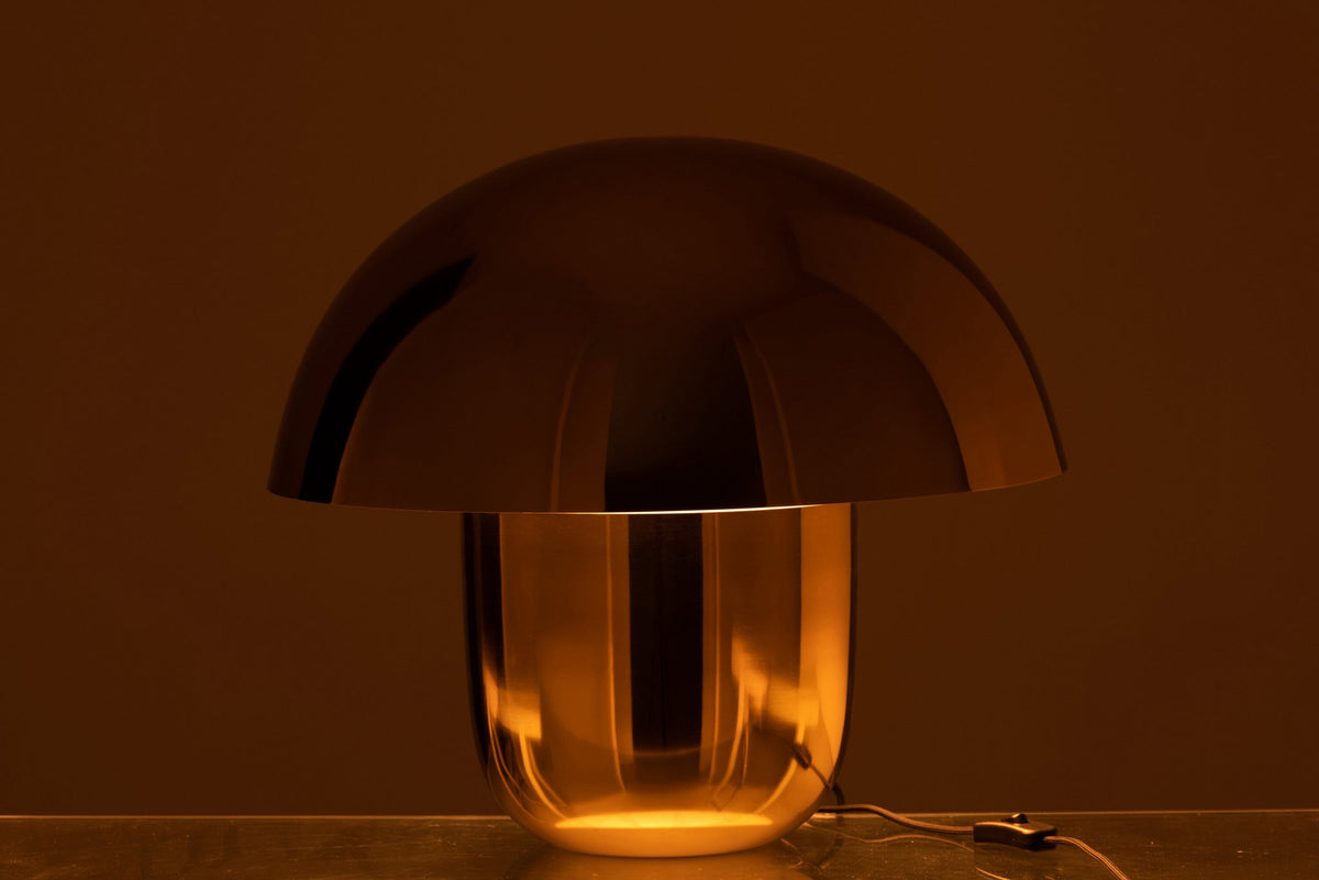 J-Line lamp Paddenstoel - ijzer - goud - large