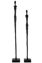 J-Line Abstracte personen op voet - polyresin - zwart - set van 2