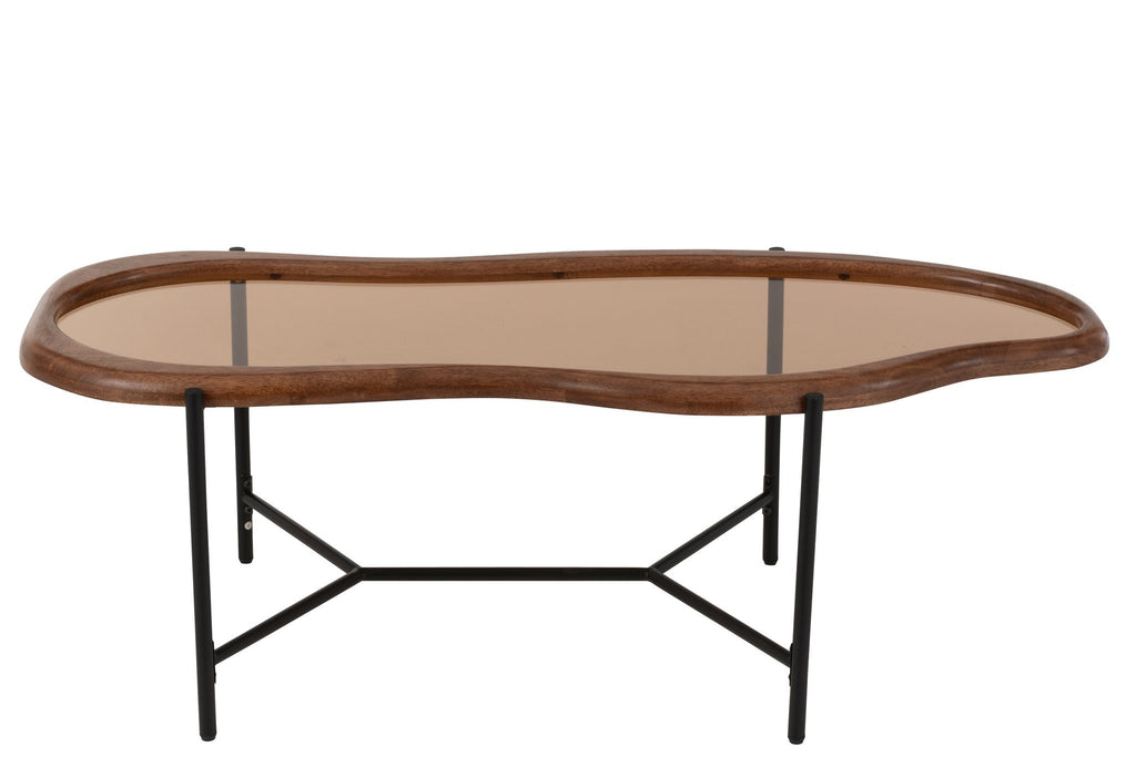 J-Line salontafel Zig - glas - mix