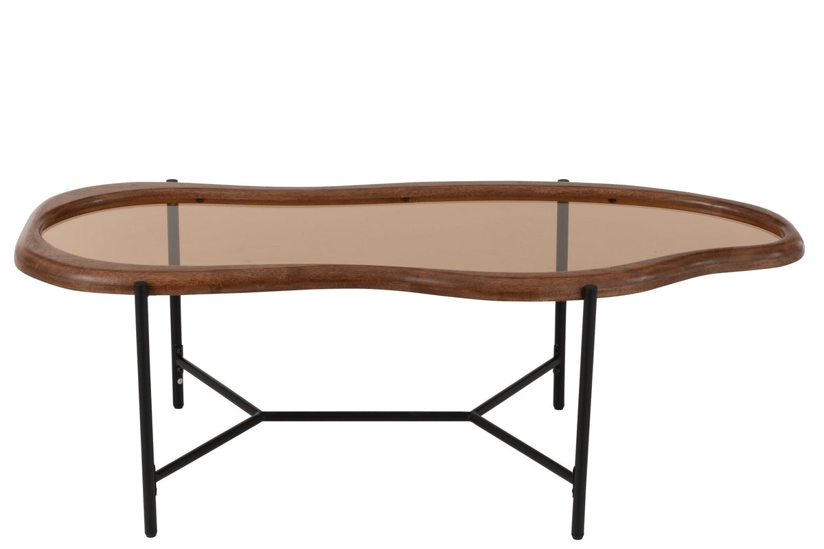 J-Line salontafel Zig - glas - mix