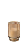 J-Line geurkaars Nordic Vetiver - lichtbruin - large - 30U