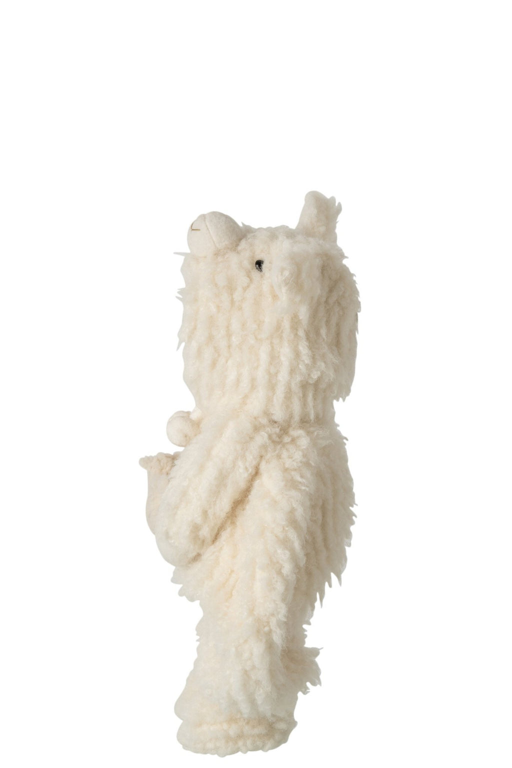 J-Line Kind met schaap - polyester - wit