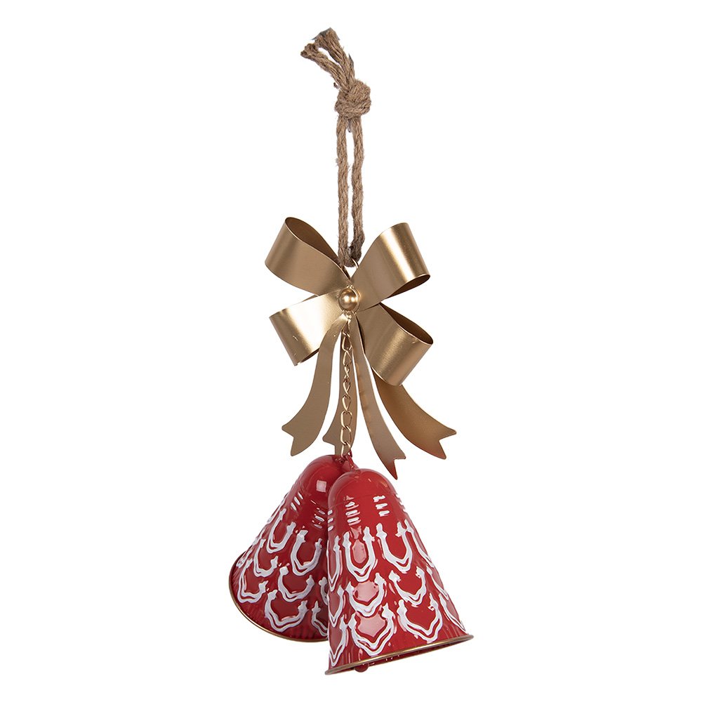 Kersthanger Bel 26x10x29 cm Rood Metaal