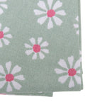 Daisy Flowers Tafelkleed Textiel groen rond 160cm
