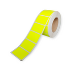 Blanco etiketten - 36x25mm - fluor geel - 1000 st