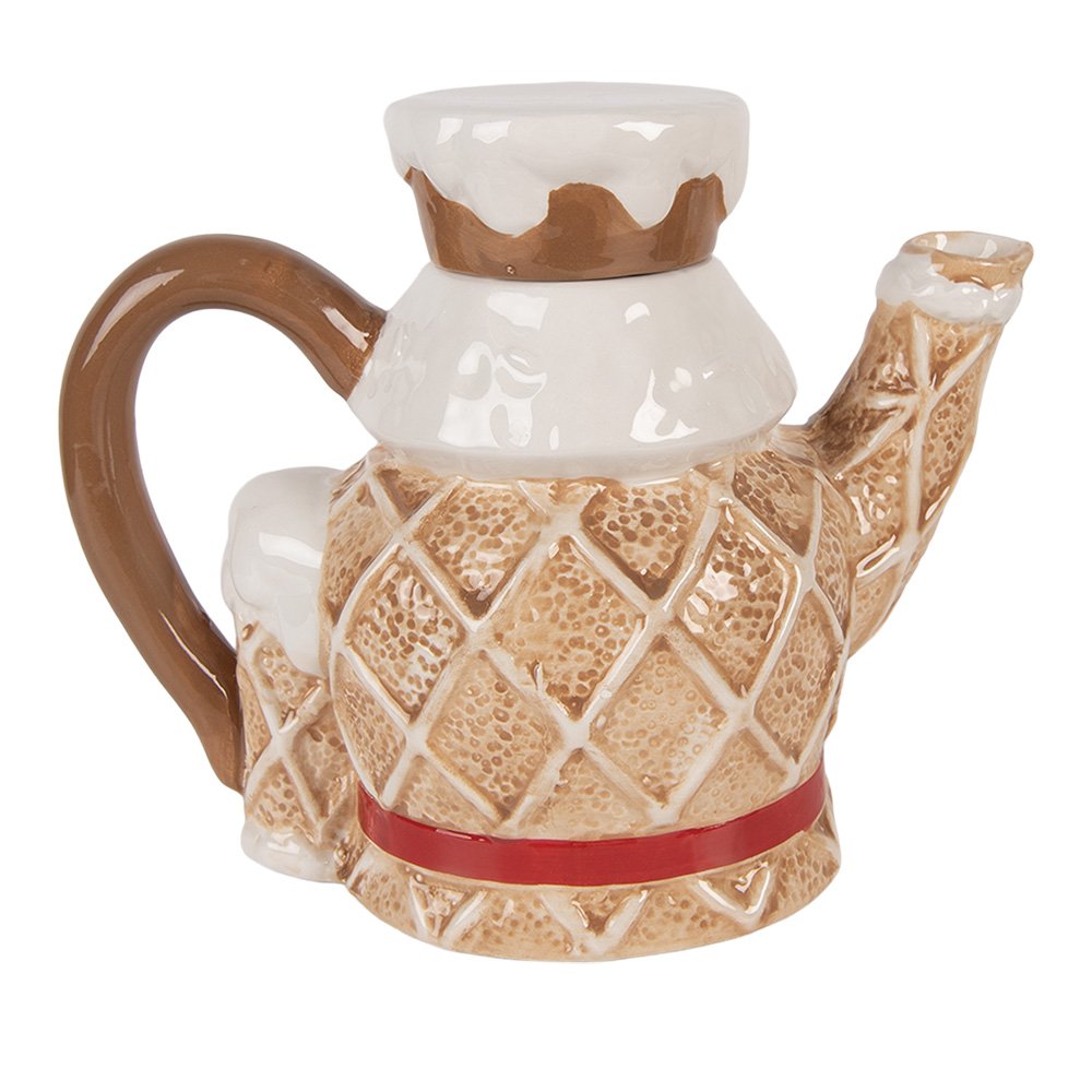 Theepot Notenkraker 900 ml Bruin Keramiek