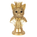 Decoratie Beeld Kat 37 cm Goudkleurig Kunststof