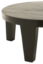 J-Line Salontafel Rond Mango Hout Matte Zwart