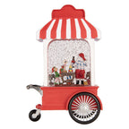 Kerstdecoratie met LED-verlichting en muziek 17x10x27 cm / 3xAA Rood Kunststof