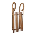 Decoratie Slee 100x37x27 cm Bruin Hout