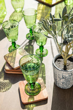 J-Line onderzetter Vierkant Acacia - hout - naturel