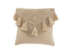 J-Line kussen Cosy - katoen - brige - small