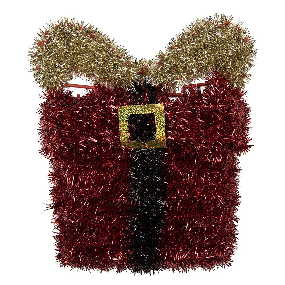 Kersthanger Cadeau 26x5x30 cm Rood Kunststof