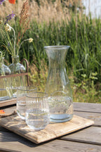 Karaf Ø 10x27 cm Glas Waterkan