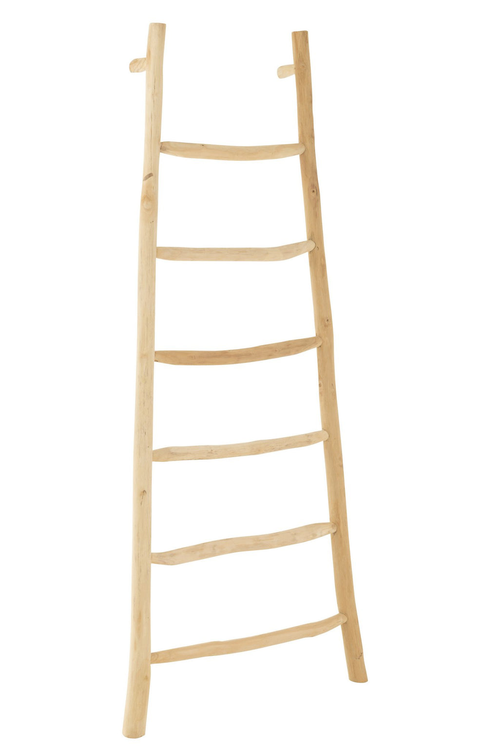 J-Line Ladder 6 Stappen Teak Hout Naturel
