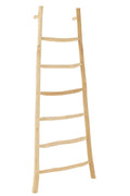 J-Line Ladder 6 Stappen Teak Hout Naturel