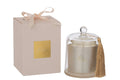 J-Line geurkaars Stolp Merci - Elderflower - glas - beige - L - 45U