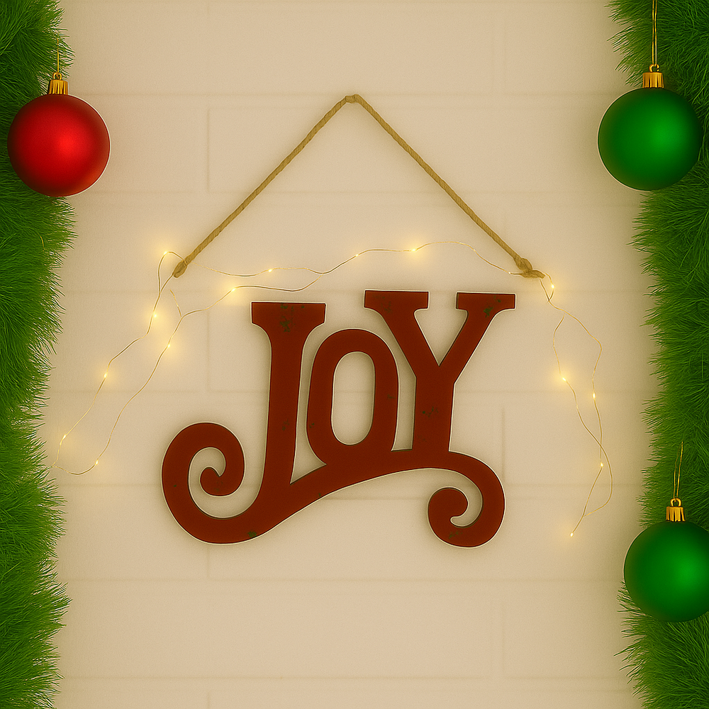 Iron Wall Decoration: Joy