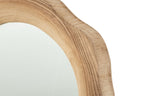 J-Line wandspiegel Geribbeld - hout - naturel - small