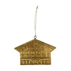Hanger ijzer chalet a goud 16cm