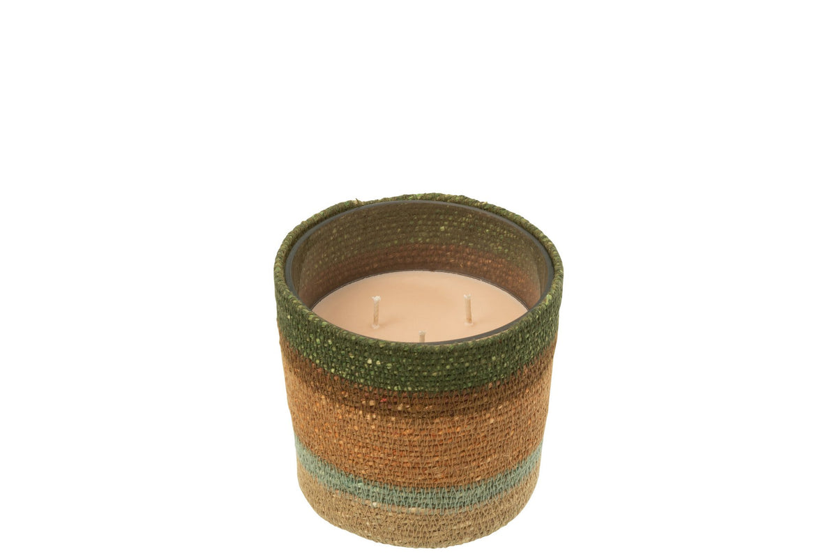 J-Line Geurkaars Mand Beige Bei/Bl Small- 45 Uur
