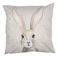 Kussenhoes 45x45 cm Beige Polyester Konijn Sierkussenhoes