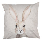 Kussenhoes 45x45 cm Beige Polyester Konijn Sierkussenhoes