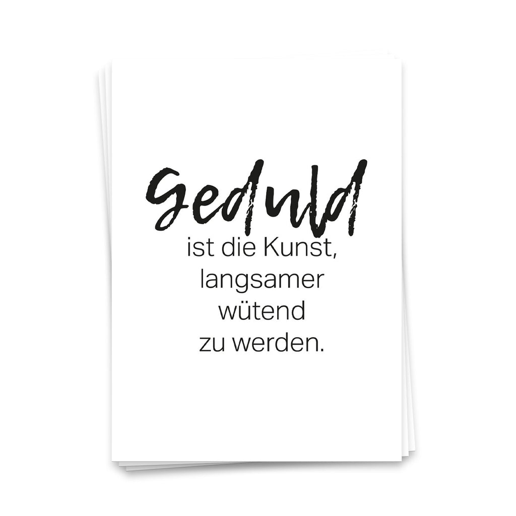 Geduld is de Art Postcard 10 Set