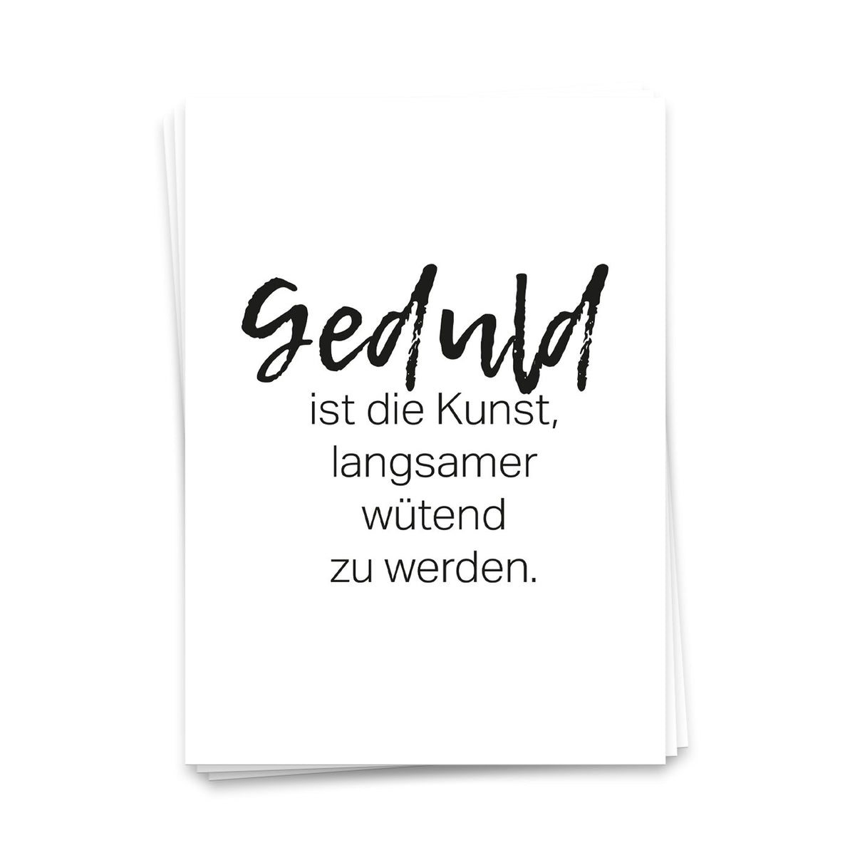 Geduld is de Art Postcard 10 Set