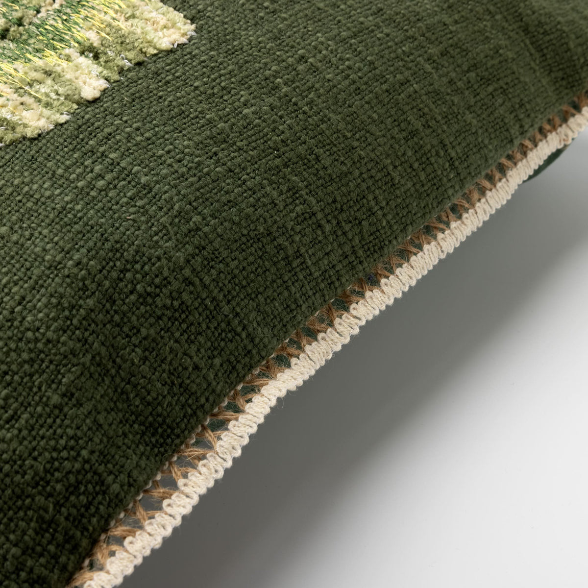 Fernando | Kussen | 40x60 cm bieslook | Groen | Hoii | Met luxe binnenkussen