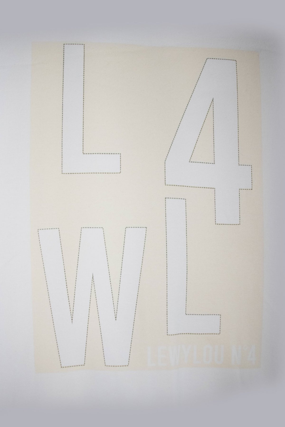 Lewylou Sweater Beige – Logo Opdruk – Exclusieve Kids Streetwear