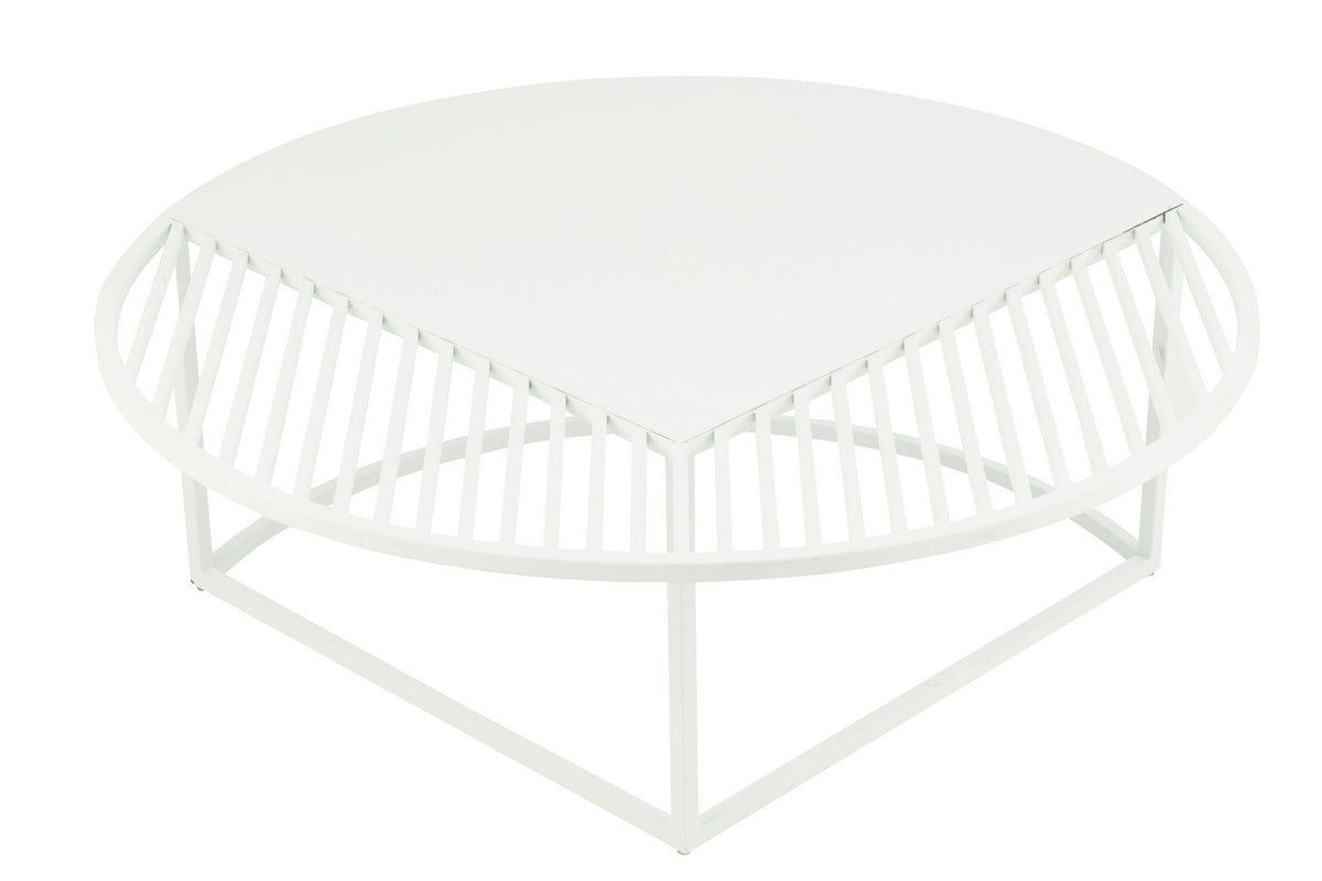 J-Line bijzettafel Outdoor Rond - metaal - wit