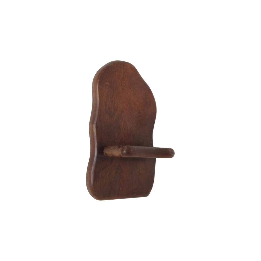 Bullnose mangohouten wandplank - 15x10x26 cm