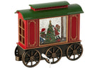 J-Line decoratie Trein + Muziek Kerstman - kunststof - mix - LED