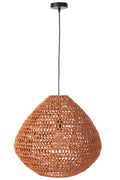 J-Line Plafondlamp Metaal Getwist Oranje