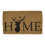 Kokosmat handgeweven hertenkop home 75cm