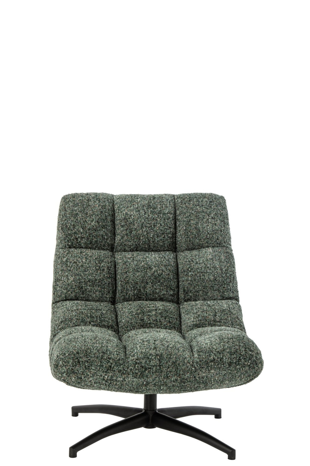 J-Line Gestoffeerde chaise longue - stof - smaragdgroen