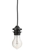 J-Line lamp Socket - kunststof/glas - transparant/zwart